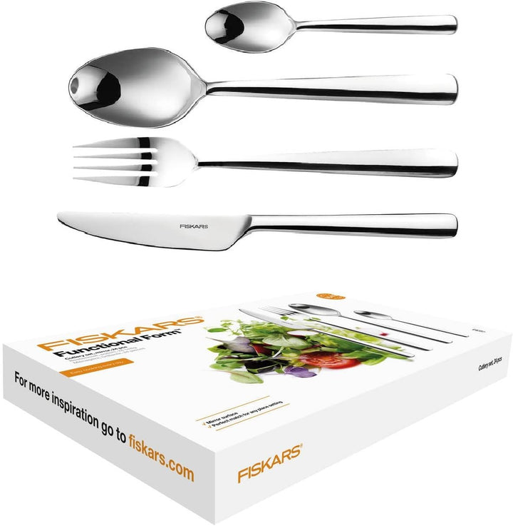 Fiskars Besteck-Set, 24-teilig, Qualitätsstahl, Silber/Poliert, Functional Form, 1002949 Besteck-Set