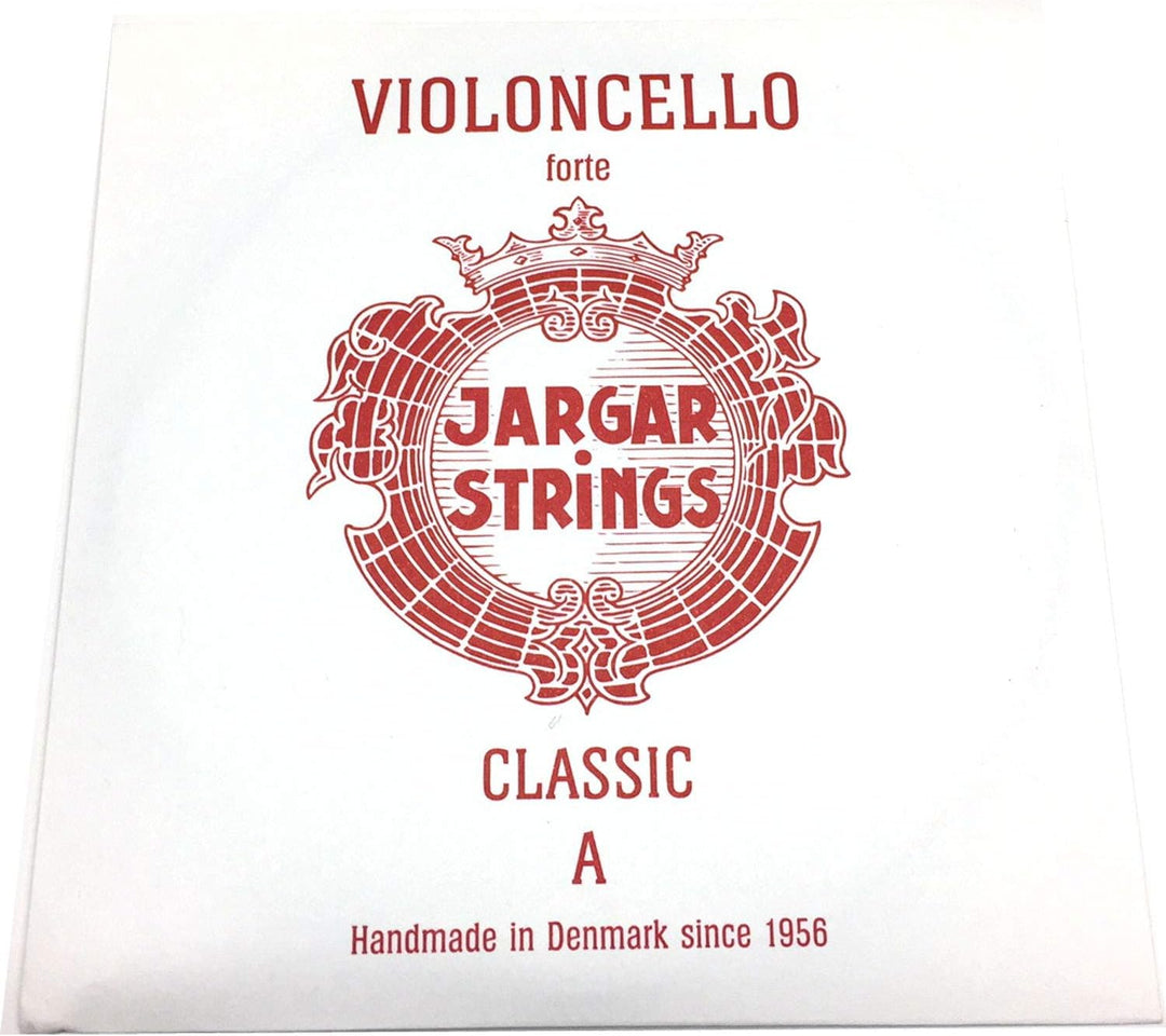JARGAR Ce-ACF Cello Classic A-Saite, forte (0,76mm) für Cello Forte / Heavy Rot // Red, Forte / Heav
