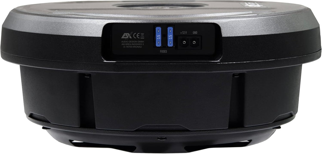 ESX V1100Av2-28cm (11") AKTIV Bass für Reserverad-Mulde mit massivem Aluminium-Gehäuse | Class-A/B P