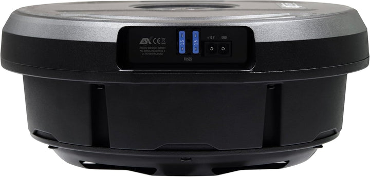 ESX V1100Av2-28cm (11") AKTIV Bass für Reserverad-Mulde mit massivem Aluminium-Gehäuse | Class-A/B P