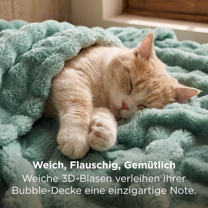 BEDSURE Bubble Decke - Kuscheldecke Flauschig, Sofadecke, Wolldecke & Fleecedecke, Weiche Warme Deck