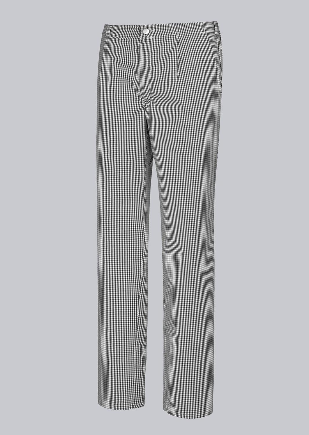 BP 1650-801-33-48 Koch-/Bäckerhose, mit Bundfalten und Taschen, 215,00 g/m² Stoffmischung, schwarz-w