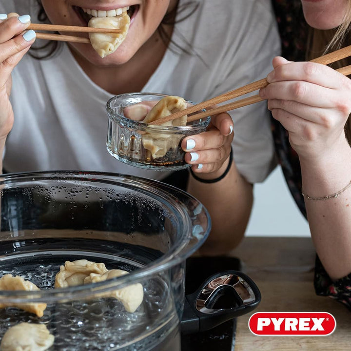 Pyrex® - Dampfkorb + Deckel – Kochen mit Dampf für eine gesunde und schmackhafte Küche