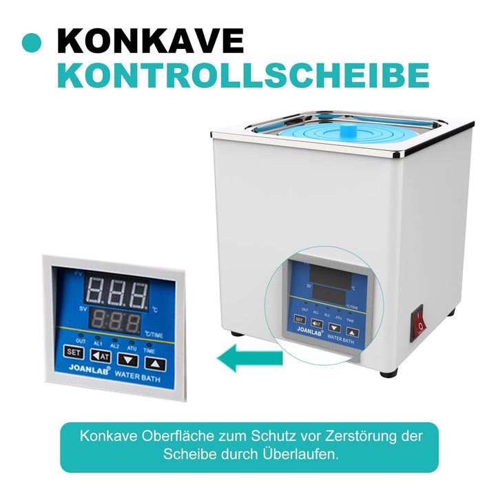 JOANLAB Digitales Thermostat-Wasserbad für Elektro-Labor, 3 l, RT-100 °C BHS-1, BHS-1