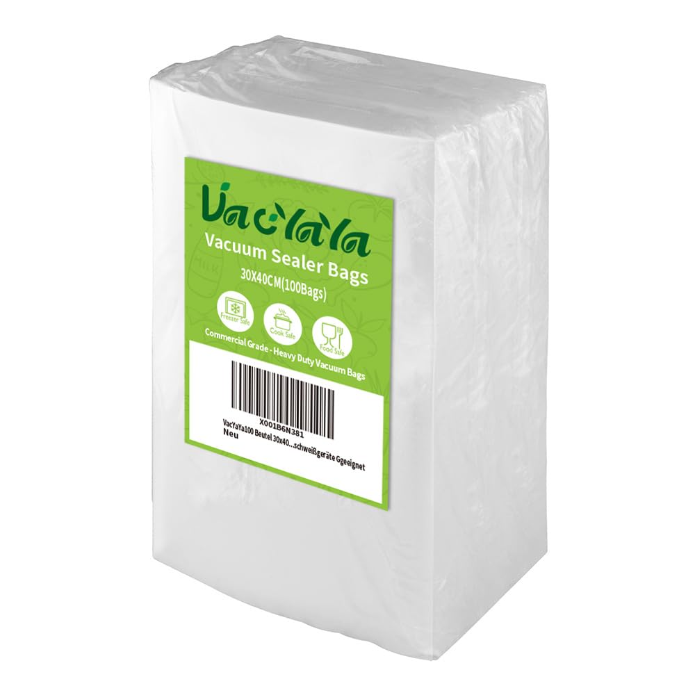 VacYaYa 100 Beutel 30x40cm Vakuumier Beutel Vakuumbeutel für Lebensmittel,BPA-Frei Sous Vide Vakuumi