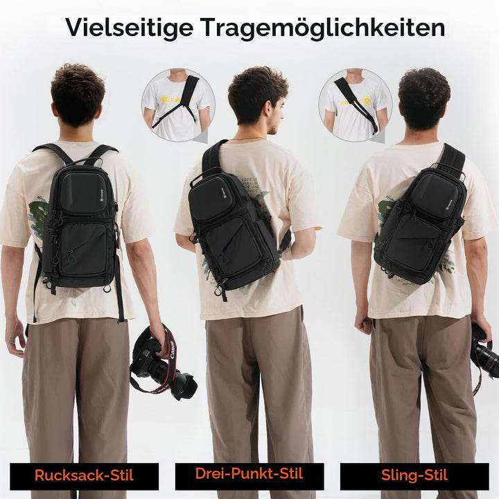 TARION Kameratasche Sling Kamera Schultertasche Umhängetasche Wasserdicht Fotorucksack Spiegelreflex