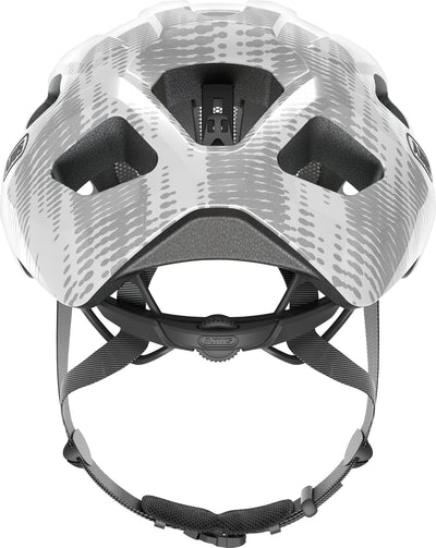 ABUS Rennradhelm Macator - sportiver Fahrradhelm für Einsteiger - auch für Zopfträger/-innen - für D