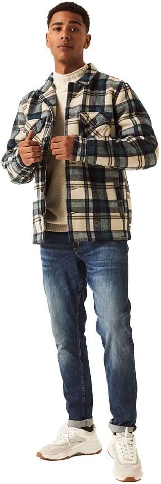 GARCIA Herren Colbert + Gilet Strickjacke S Petrol Green, S Petrol Green