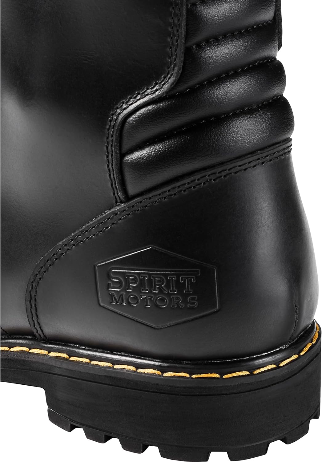 Spirit Motors Charly Redwood WP Motorradschnürstiefel – Wasserdicht – Rindsleder 42 EU Schwarz, 42 E