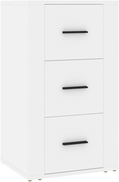 FIRBNUS Bücherschranks 40x33x70 cm Seitenschrank mit 3 Schubladen Beistellschrank Schubladenschrank