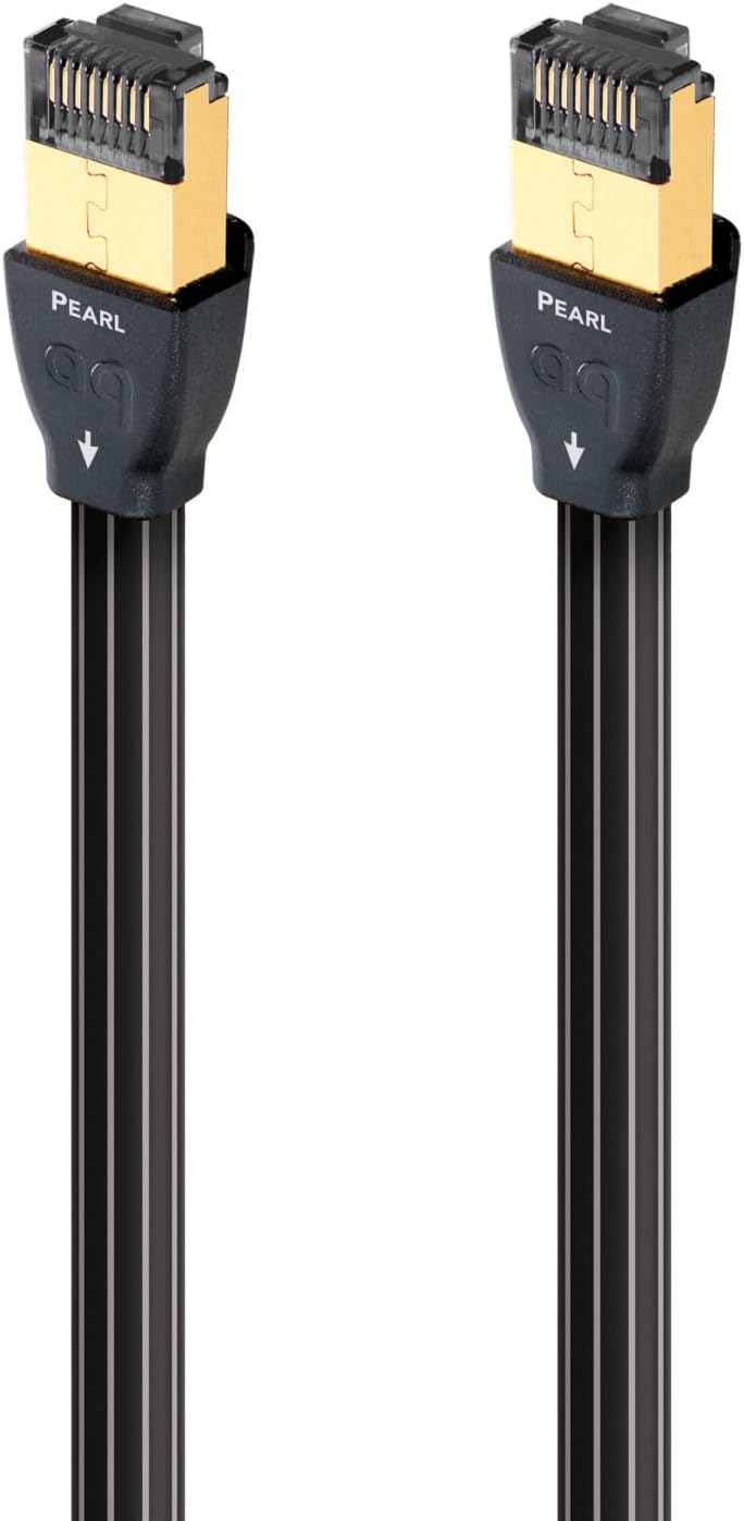 AudioQuest 8m RJ/E Pearl Cat7 RJ-45 Netzwerkkabel 8m schwarz