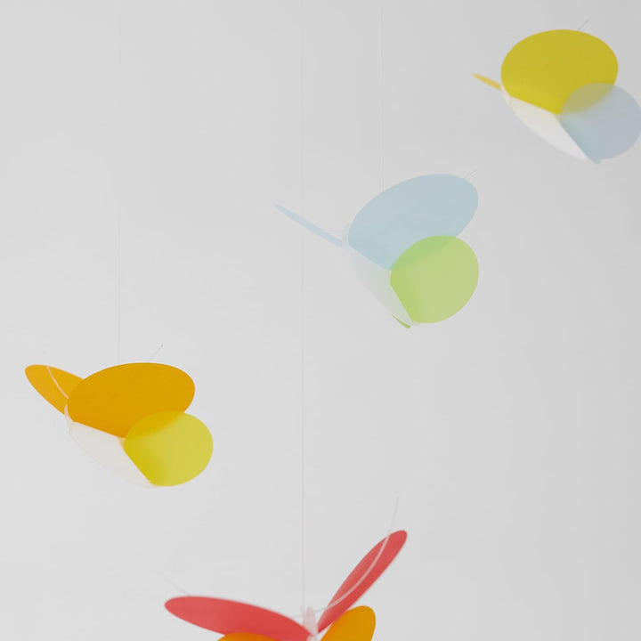 Flensted Mobiles Butterflies Mobile Blue, Green, red, White, Yellow, orange, pink 68x45cm