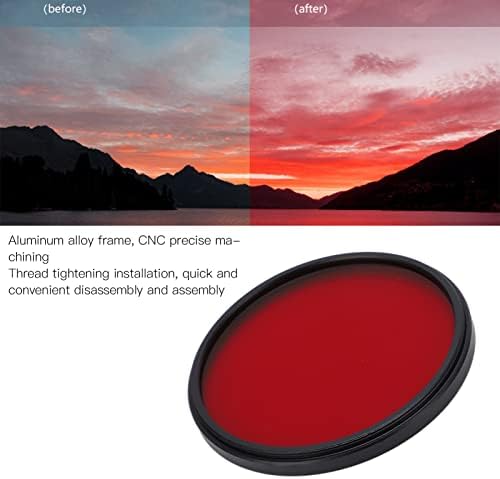 Roter Farbfilter für 67mm 62mm 58mm 55mm 52mm Kameraobjektiv Objektivfilter aus optischem Glas für A