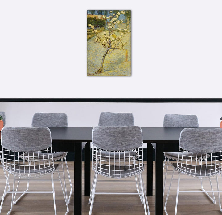 Printed Paintings Leinwandbild (40x60cm) Vincent Van Gogh: Blühender Kleiner Birnenbaum, Leinwand au