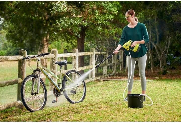 RYOBI RY120352K ONE+ 18 Volt 320 PSI 0,8 GPM Kaltwasser schnurloser Kraftreiniger – 4,0 Ah Akku und