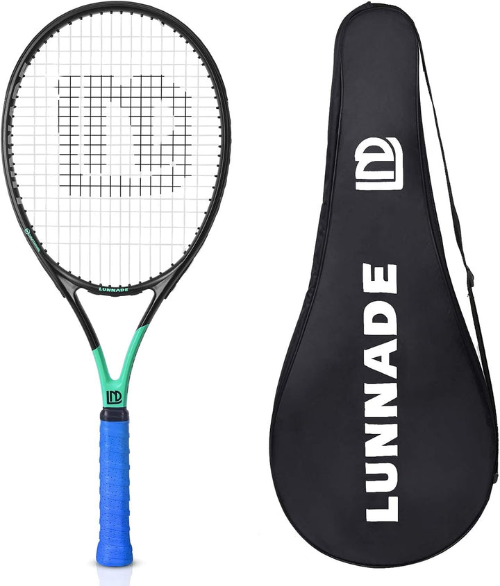 LUNNADE Tennisschläger für Erwachsene, 27 Zoll Leicht Tennisschläger mit Hülle, Geeignet für Damen H