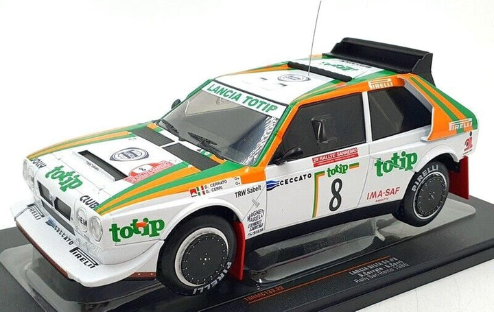 Kompatibel mit Lancia Delta S4 Nr. 8 Cerrato/Cerri Rally San Remo 1:18 IXO Models 18RMC133.22