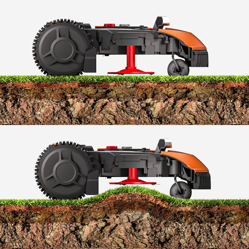 WORX Landroid M WR141E Mähroboter/Akkurasenmäher für kleine Gärten bis 500 qm/Selbstfahrender Rasenm