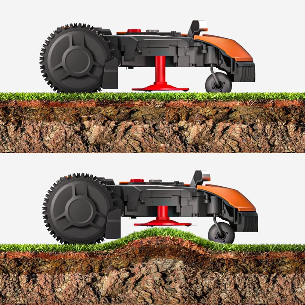 WORX Landroid PLUS WR165E Mähroboter für Gärten bis 500 qm mit WLAN, Bluetooth und schwimmendem Mähd