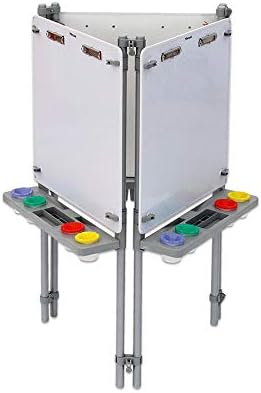 Betzold - Magnetische Malwand inkl. Farbbecher und Pinselablage - Malfläche Kunst 3-seitig, 3-seitig