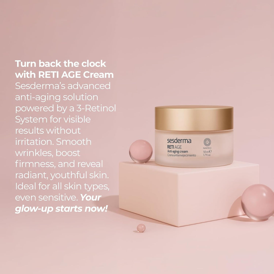 Sesderma | Reti Age Anti-Aging-Creme | Anti-Aging-Pflege | Reife Haut | Retinol | Anti-Falten-Creme
