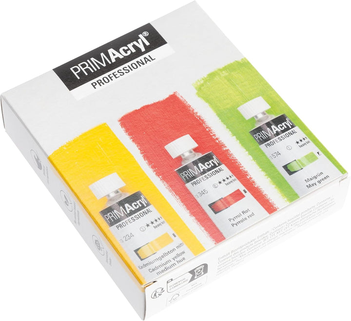 Schmincke - PRIMAcryl Professional® feinste Premium Acrylfarben, Sonderset neue Töne, 3 x 35 ml, 737
