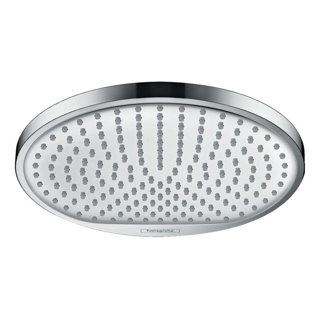 hansgrohe Crometta S Duschkopf, 240 mm, Kopfbrause wassersparend, Chrom, rund Chrom rund 1 wasserspa