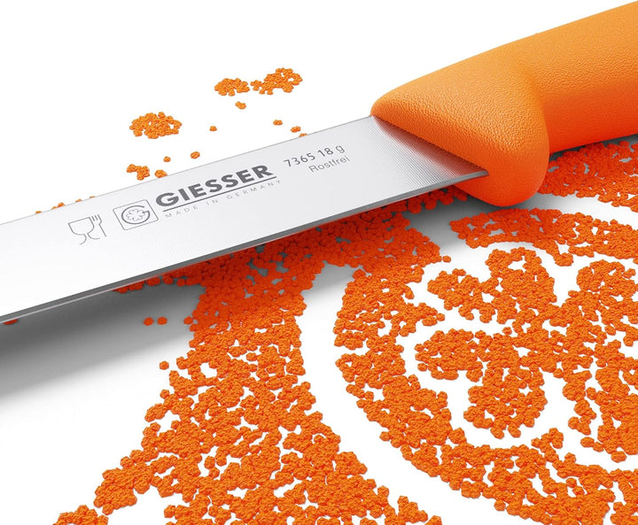 Giesser seit 1776 - Made in Germany - Filiermesser orange, Basic Orange, Klinge 18 cm, rutschfest, F