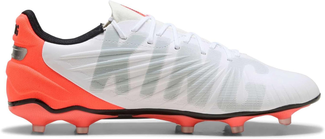PUMA Damen King Ultimate Fg/Ag WN's Leichtathletik-Schuh 41 EU Puma White Puma Silver Glowing Red, 4