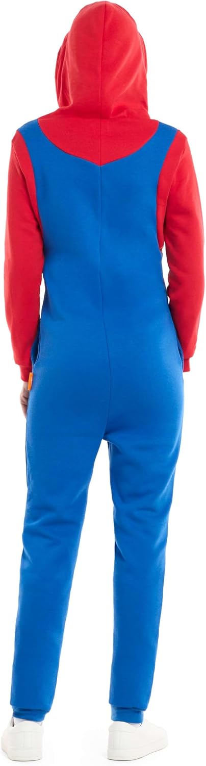 OppoSuits Erwachsene Unisex Super Mario brothers Onesie - Nintendo One-piece - Loose Fit - Inklusive