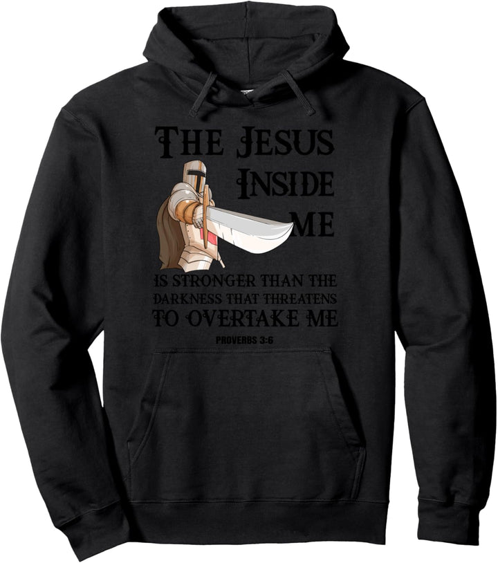 Tempelritter Christen Templer Bibel Proverbs Christliches Pullover Hoodie