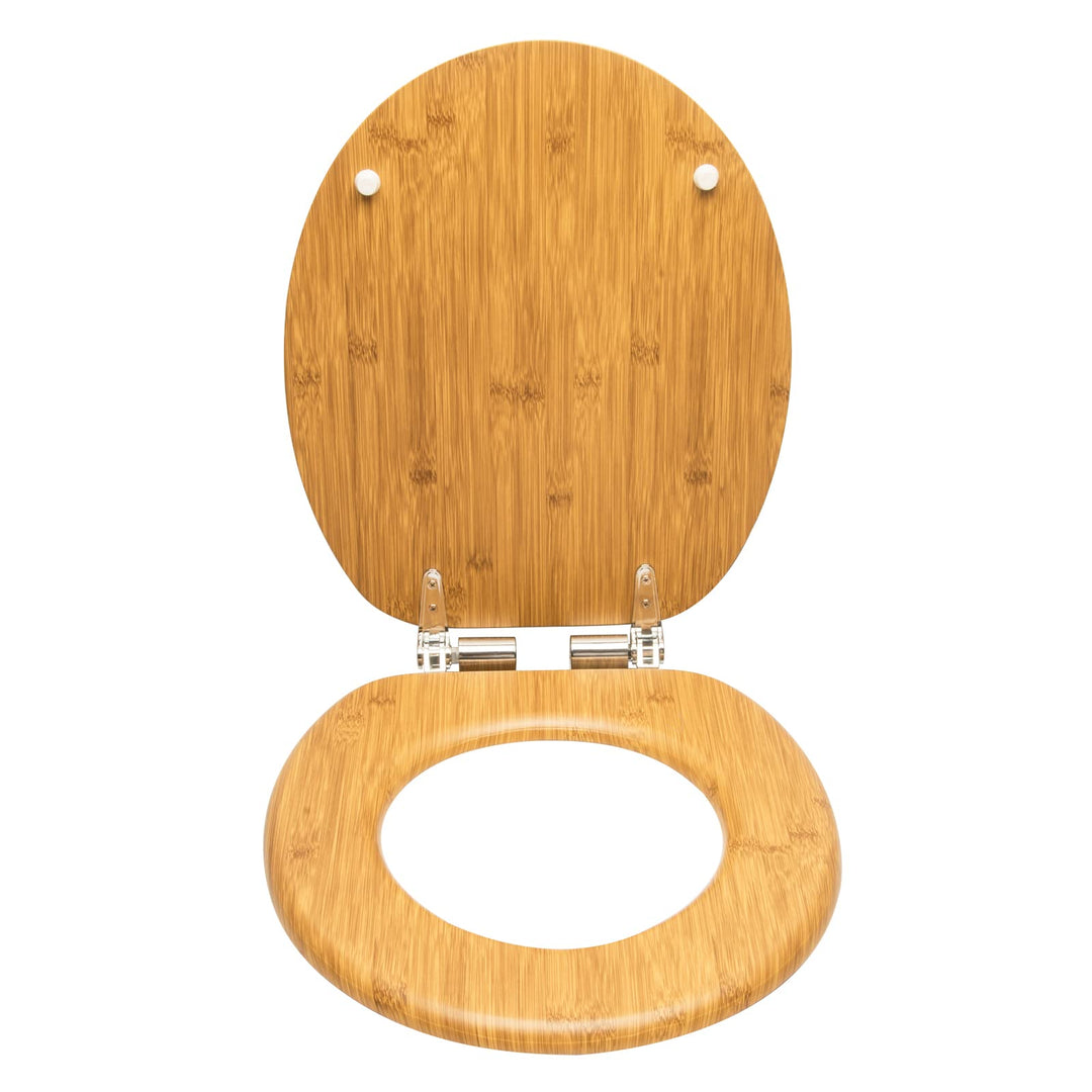 eSituro WC Sitz mit Absenkautomatik,Antibakterieller Stabile Toilettendeckel für Badinstallationen,M