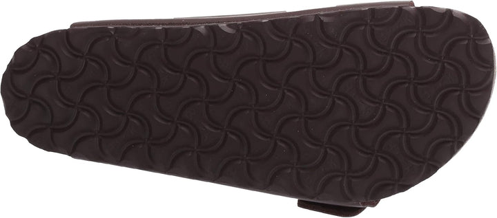 BIRKENSTOCK Unisex Arizona Birko-Flor Nubukleder Weit Pantoletten 39 EU Braun Dunkelbraun, 39 EU Bra