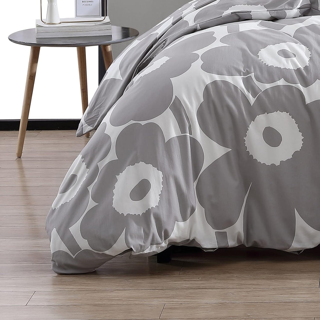 Marimekko | Unikko Collection | Bettbezug-Set – 100% Baumwolle, mittelschwer & Ganzjahresbettwäsche