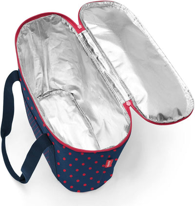 reisenthel thermoshopper Mixed dots red – Kühltasche für den Einkauf oder das Picknick mit 2 Trageri