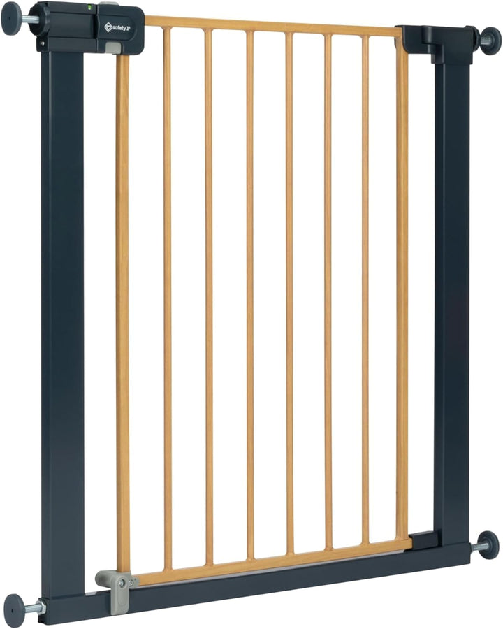 Safety 1st Easy Close Metal Gate, Treppenschutzgitter ohne Bohren, 73–80 cm (bis 108 cm erweiterbar)