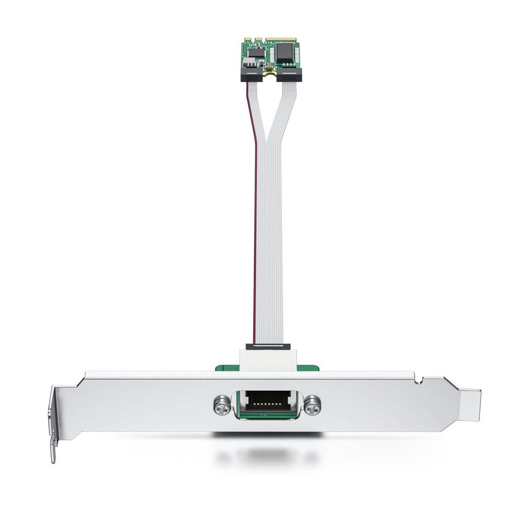 10Gtek M.2 A+E Key 2.5G Gigabit Ethernet Network Card, 18-cm Cable Length 2.5G(M.2 A+E Key) 1-RJ45,