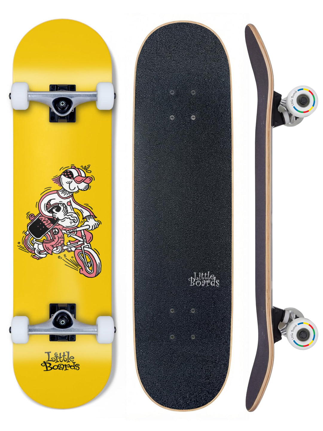 Skateboard für Kinder - hochwertiges Komplettboard für Anfänger ab 3 oder 4 Jahren, aus 7 Lagen Ahor