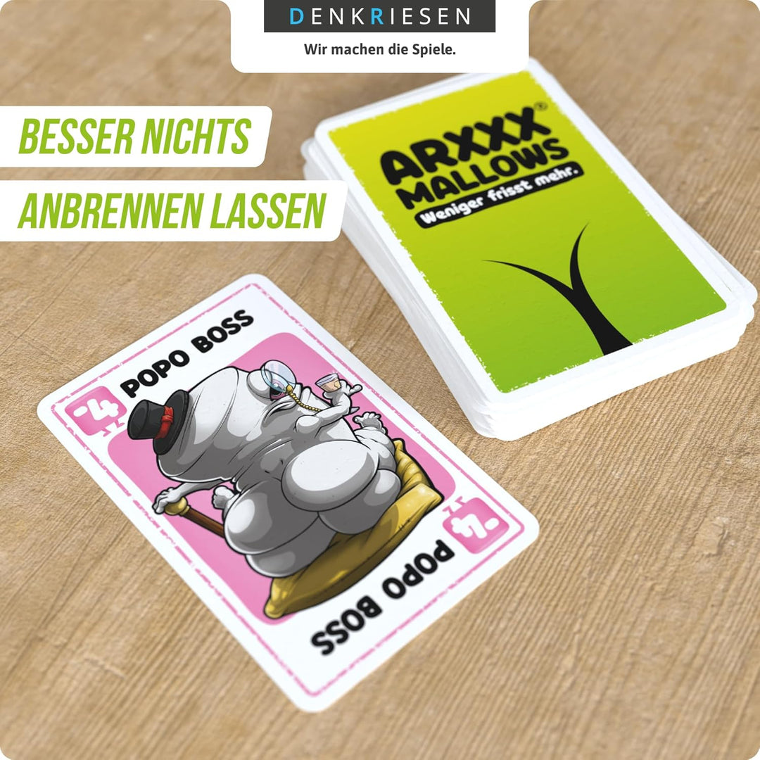 DENKRIESEN - ARS*HMALLOWS – Weniger frisst mehr. In der Premiumbox | Kartenspiel | Ab 9 Jahren | 2-6