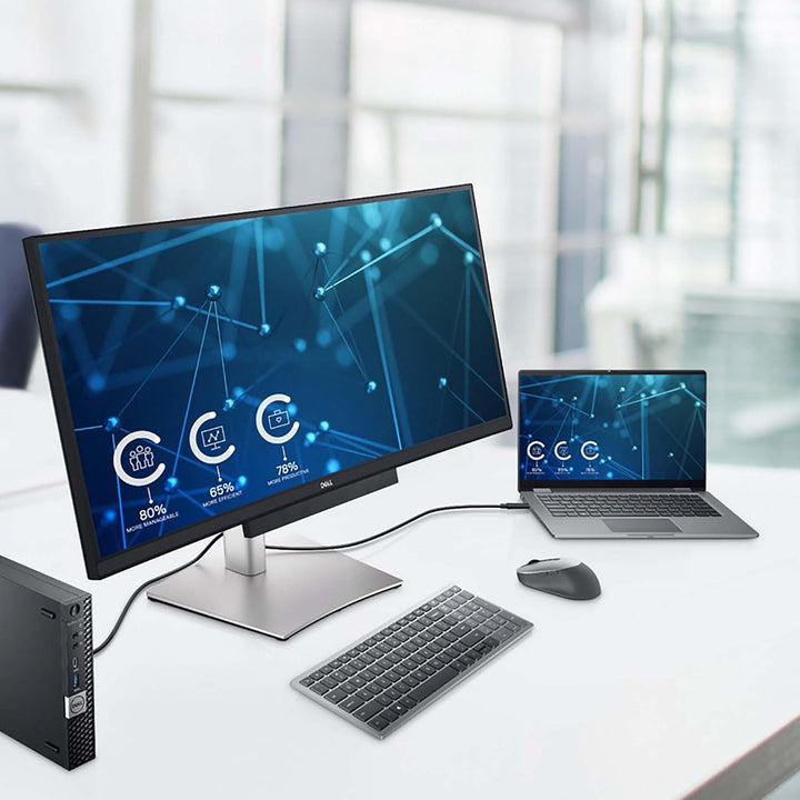 Dell KM7120W Kabelloses Bluetooth-Tastatur- und Maus-Set mit Mehreren Geräten, italienisches QWERTY,