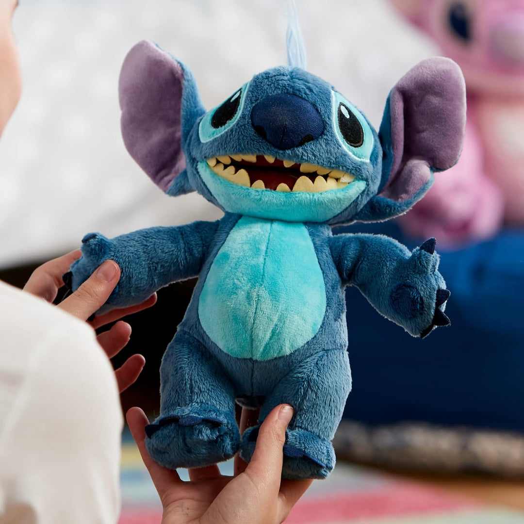 Disney Store Offizielles stehendes Kuscheltier Stitch, Lilo & Stitch, 22 cm, Kuscheltier für interga