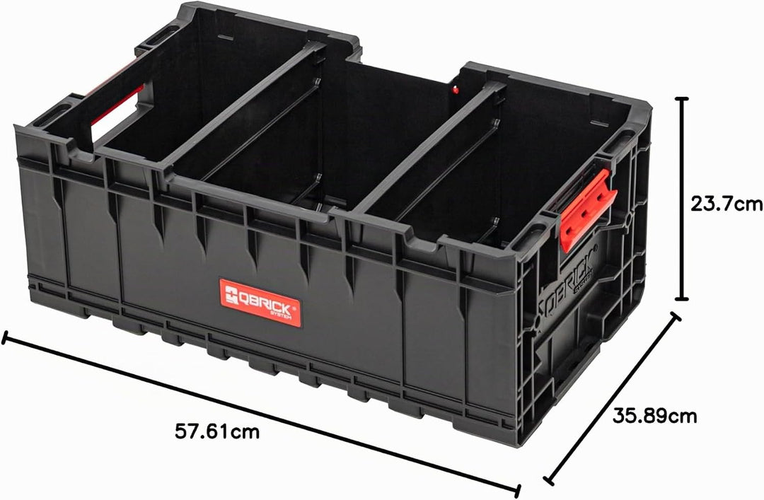 Qbrick System Werkzeugkoffer Werkzeugkasten Leer Werkzeugkiste Box Behälter ONE Box 2.0 Plus Schwarz