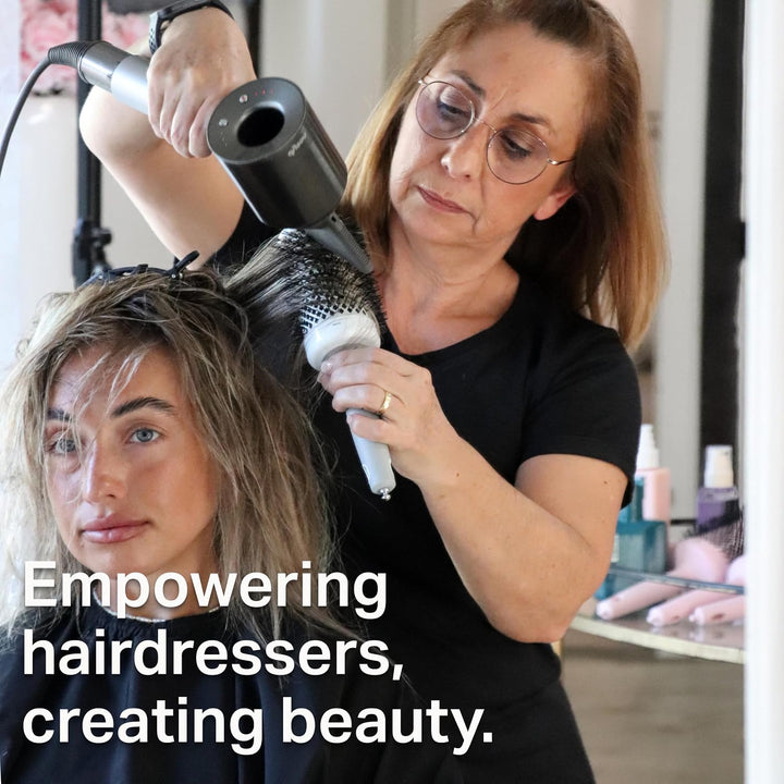 Olivia Garden - Expert Blowout Shine Haarbürste, Weiss und Grau, 55, 55