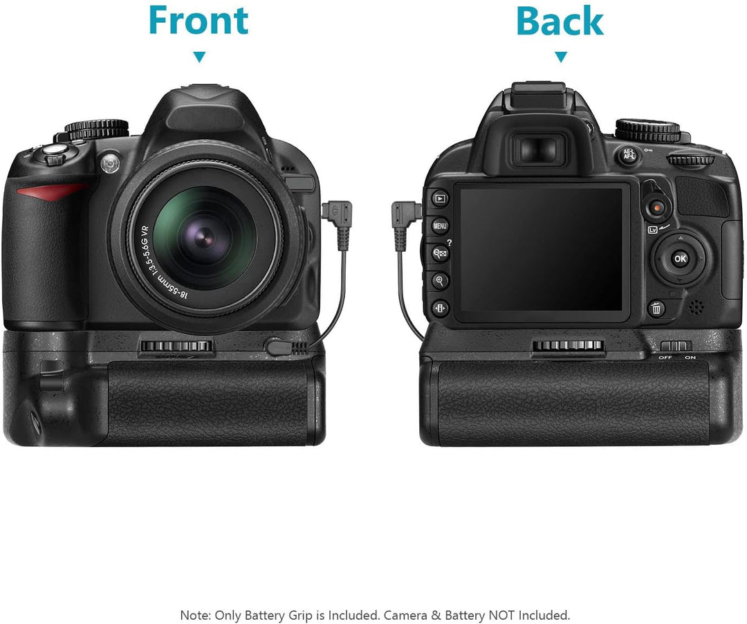 NEEWER Professional Vertikaler Batteriegriff Akkugriff Battery Grip wie der Nikon BG-2F für Nikon D3