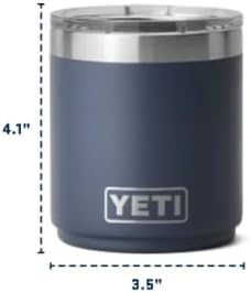 YETI Rambler Stapelbares Lowball Mit MagSlider Deckel, Navy, 10 oz (295 ml), Navy