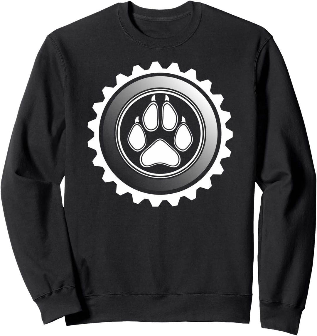 Puppy Play - Puppy Paw and Gear Design Sweatshirt