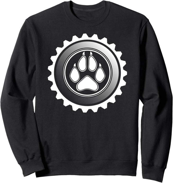 Puppy Play - Puppy Paw and Gear Design Sweatshirt