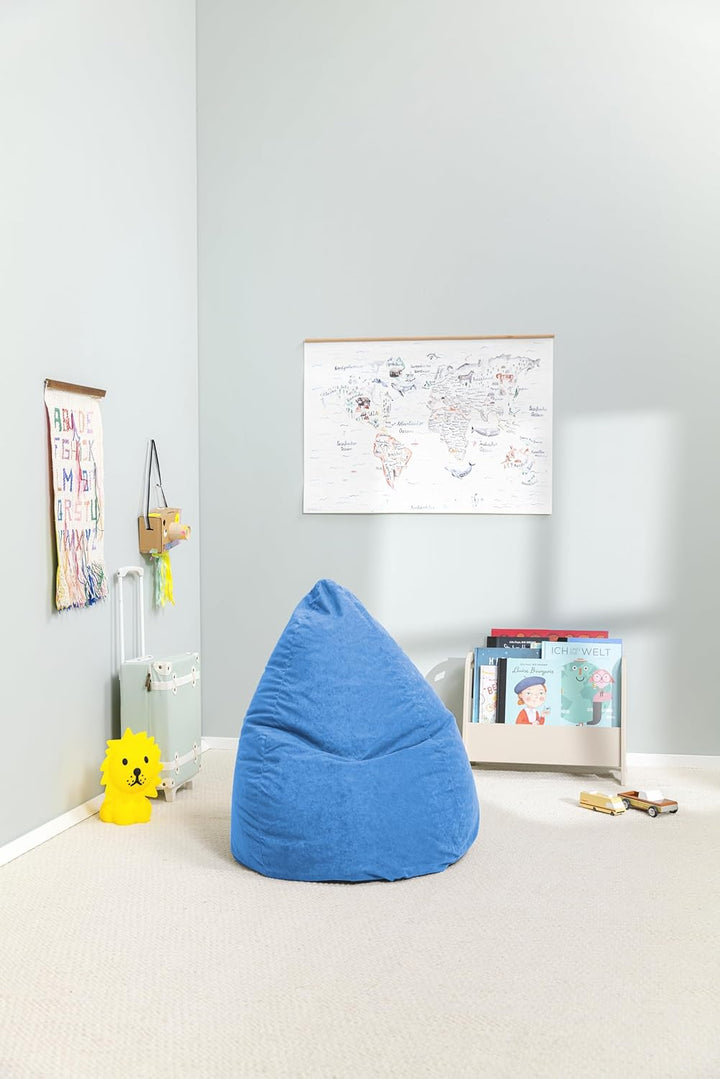 Sitting Point 29940 010 Sitzsack BeanBagEasy L blau 70x90 cm / 120L Blau, 70x90 cm / 120L Blau
