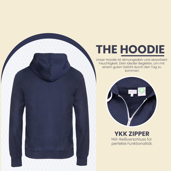 Banqert Herren Hoody, GOTS Zertifiziert, Pure Organic Cotton