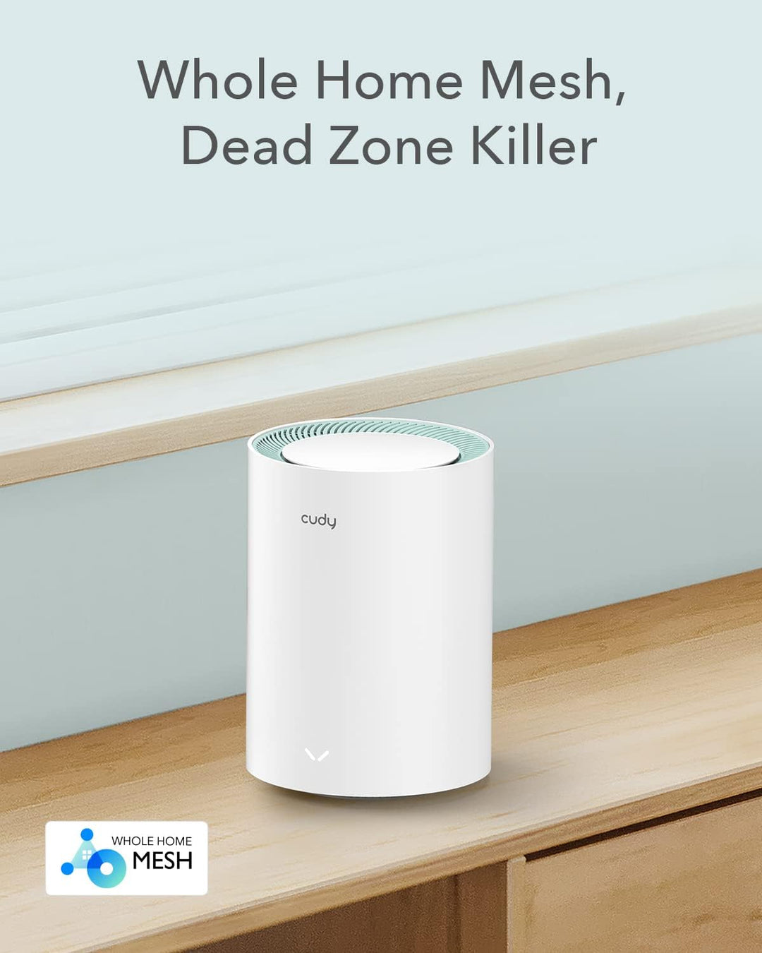 Cudy AC1200 Gigabit Whole Mesh WiFi System, Dualband, WLAN-Verstärker, Antennen mit hoher Verstärkun